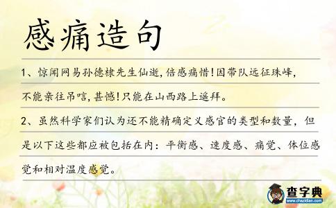 感痛造句