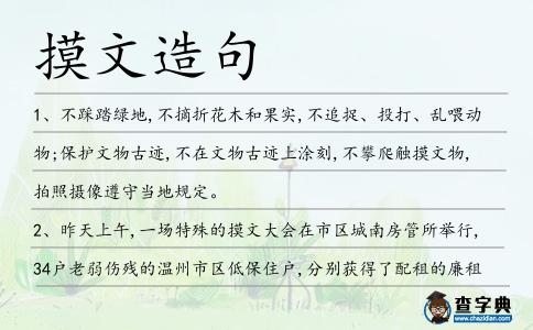 摸文造句