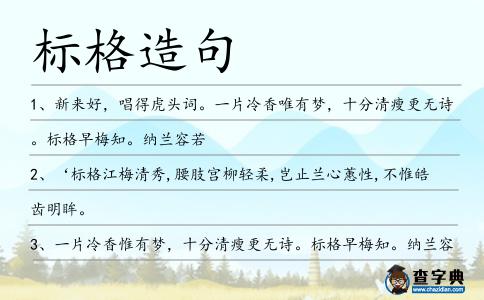 標格造句
