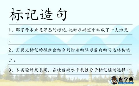 標記造句