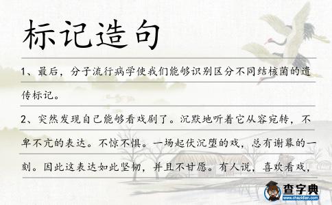 標記造句