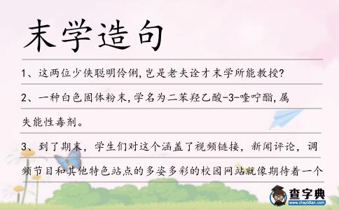 末學(xué)造句