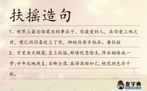 扶搖造句