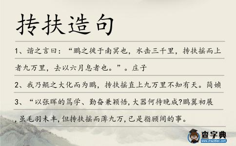摶扶造句