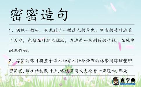 密密造句