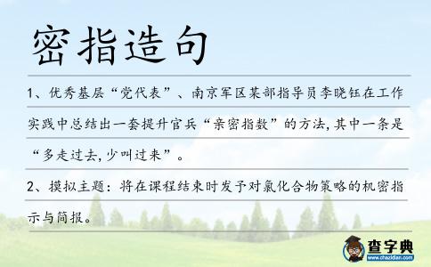 密指造句