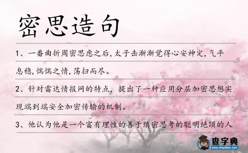 密思造句