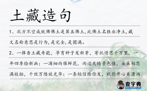 土藏造句