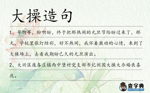 大操造句