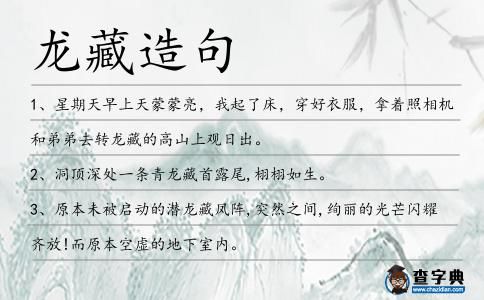 龍藏造句