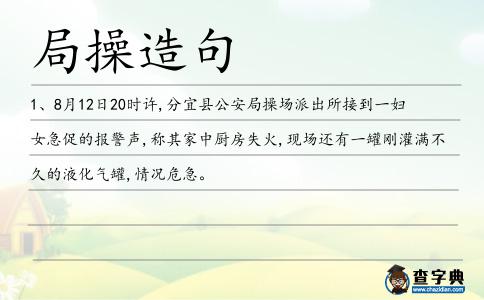 局操造句