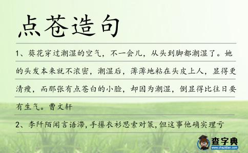 點蒼造句