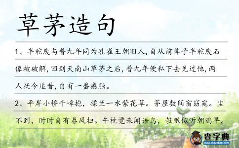 草茅造句