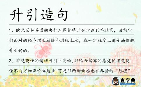 升引造句