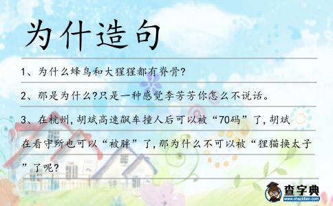 為什造句