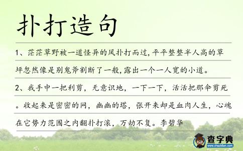 撲打造句