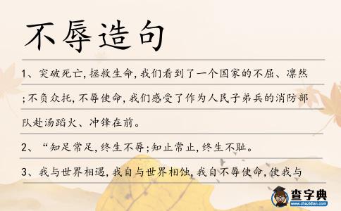不辱造句