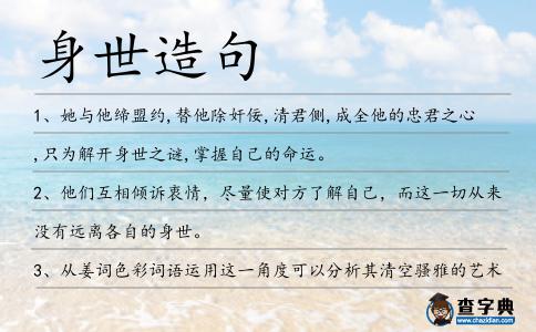 身世造句