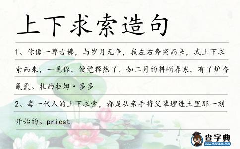 上下求索造句
