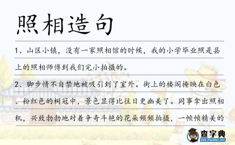 照相造句