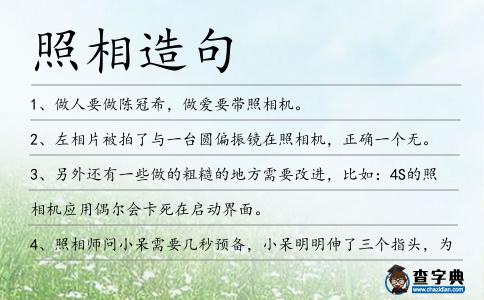 照相造句