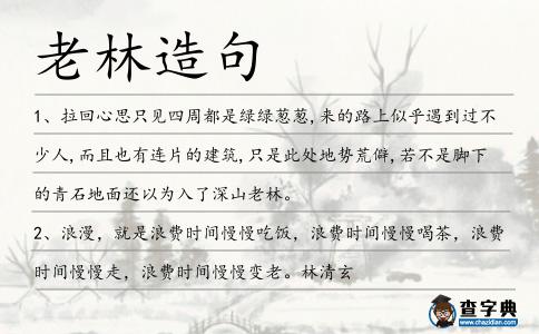 老林造句