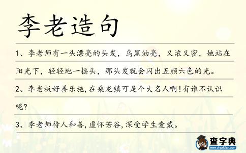 李老造句