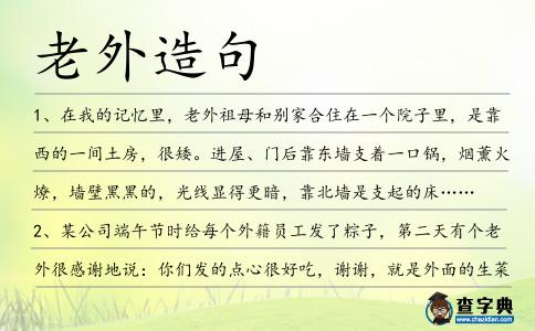 老外造句