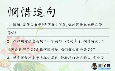憫惜造句