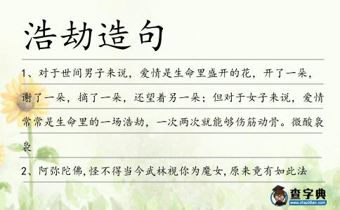 浩劫造句