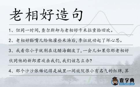 老相好造句