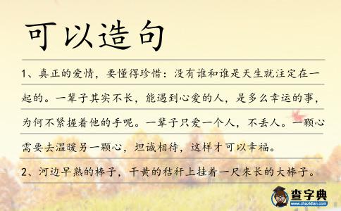 可以造句
