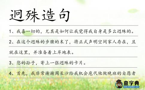 迥殊造句