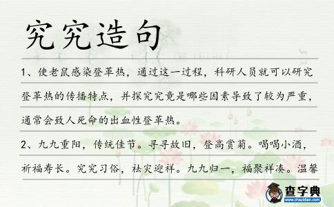 究究造句