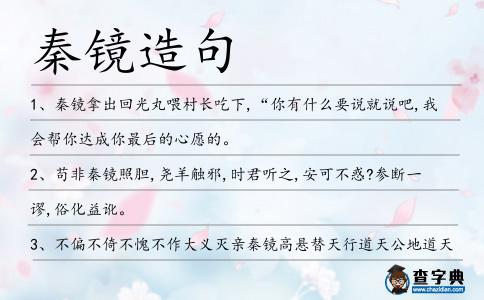 秦鏡造句