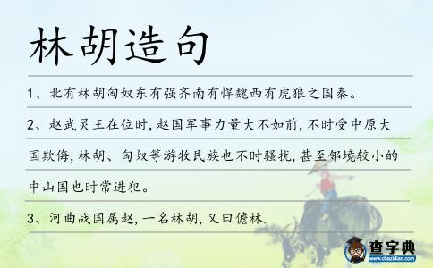 林胡造句