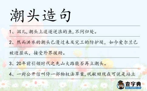 潮頭造句