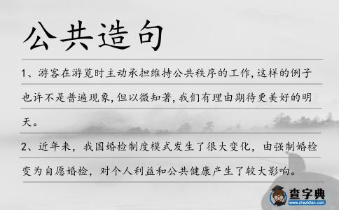 公共造句