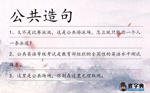 公共造句