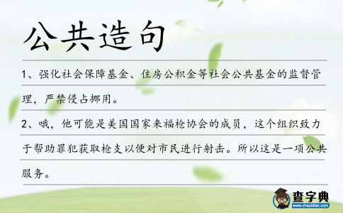 公共造句