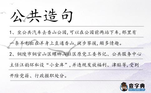 公共造句