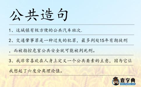 公共造句