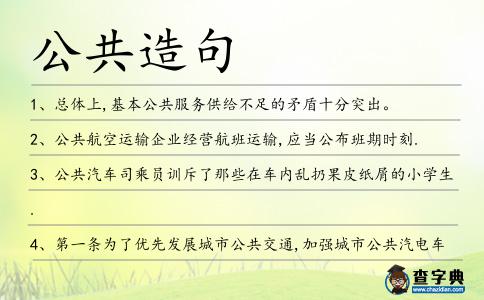 公共造句