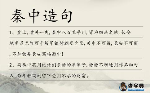 秦中造句