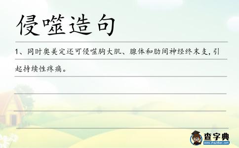 侵噬造句