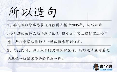 所以造句