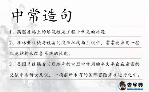 中常造句