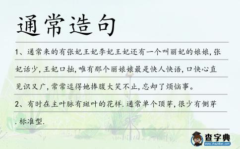 通常造句