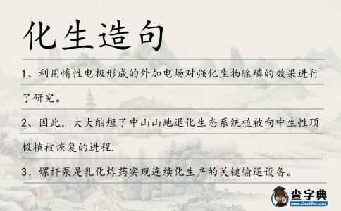化生造句