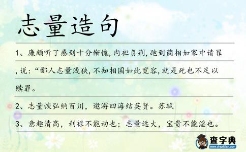 志量造句